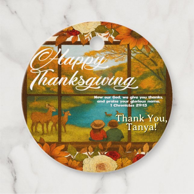 Thanksgiving Favor Tags (Front)