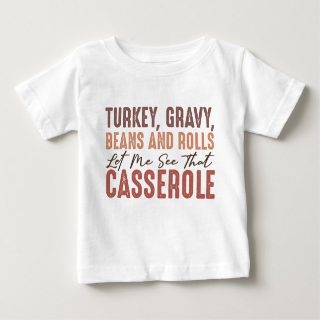 Thanksgiving Feast Baby T-Shirt (Front)