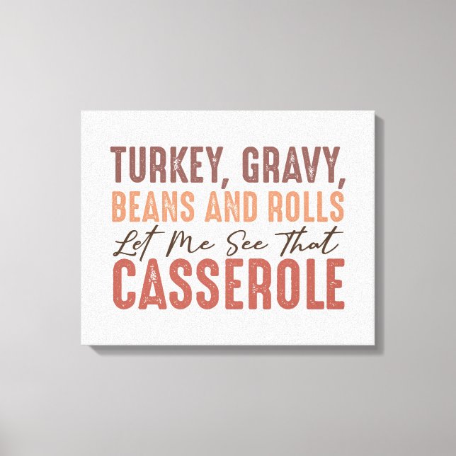 Thanksgiving Feast Canvas Print (Front)