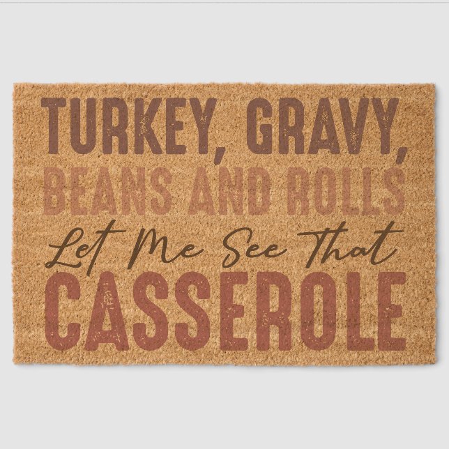 Thanksgiving Feast Fiber Doormat (Front)