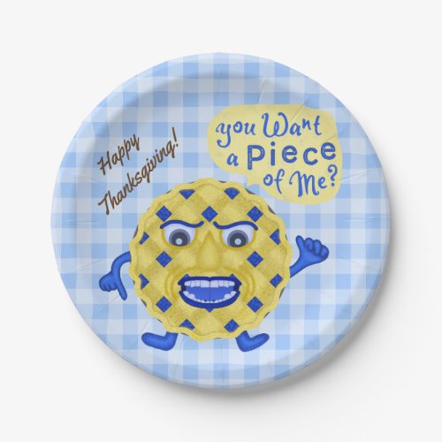 Thanksgiving Feast Funny Pie Pun Fall Dinner Party Paper Plates