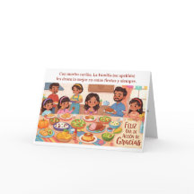 Thanksgiving Feast- Hispanic Family