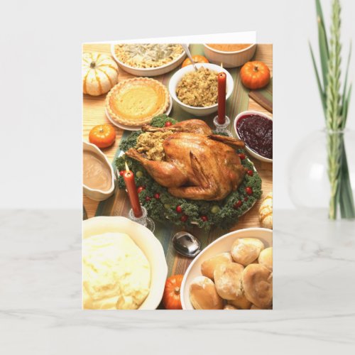 Thanksgiving Feast Holiday Card