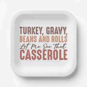 Thanksgiving Feast Paper Plates