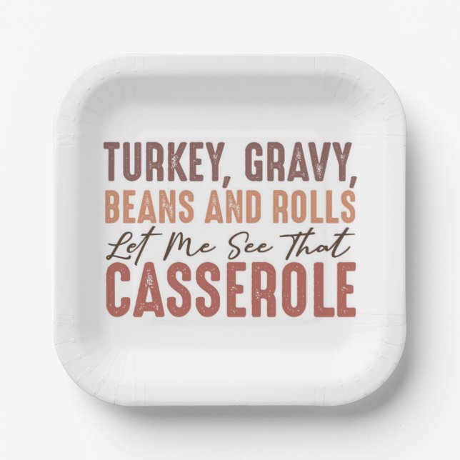 Thanksgiving Feast Paper Plates (Front)