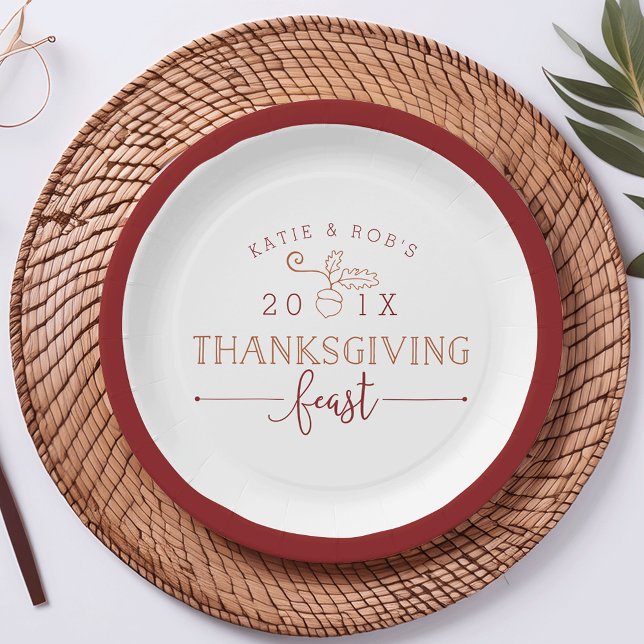 Thanksgiving Feast Paper Plates (Creator Uploaded)