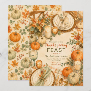 Thanksgiving Feast Party Invitation