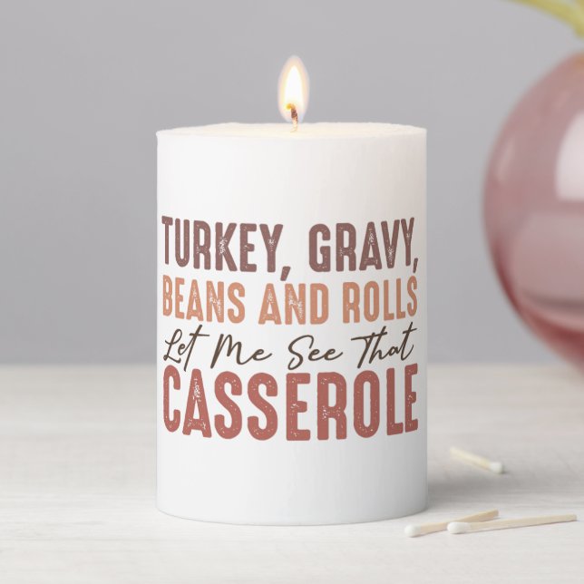 Thanksgiving Feast Pillar Candle (In Situ)