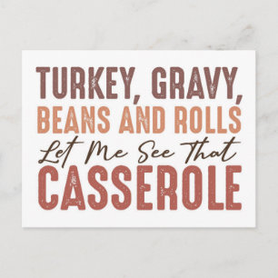Thanksgiving Feast Postcard