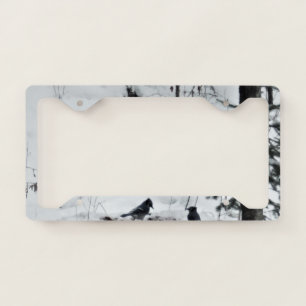 Thanksgiving  Feast -Two Blue Jays   License Plate Frame