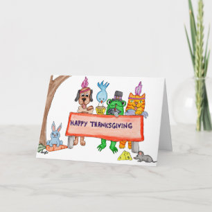 Thanksgiving Feast with Friends Card