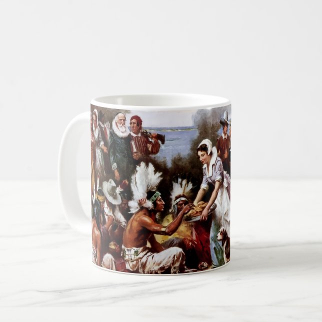 Thanksgiving Fine Art Gift Mug (Front Left)
