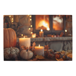Thanksgiving Fire Metal Print