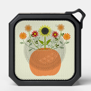Thanksgiving Flowers in Pumpkin Bluetooth Speaker
