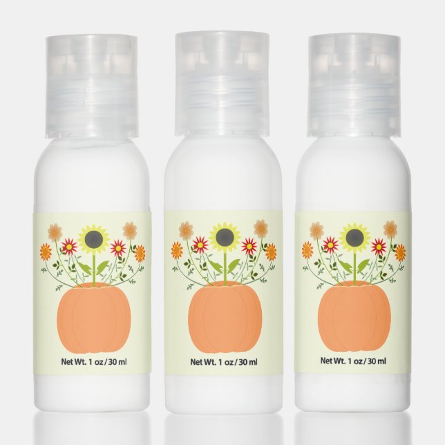 Thanksgiving Flowers in Pumpkin Hand Lotion (Set)