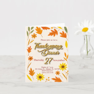 Thanksgiving Folded Greeting Card