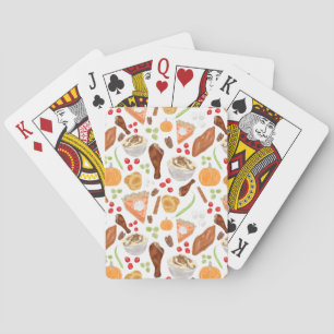 Thanksgiving Foods Playing Cards