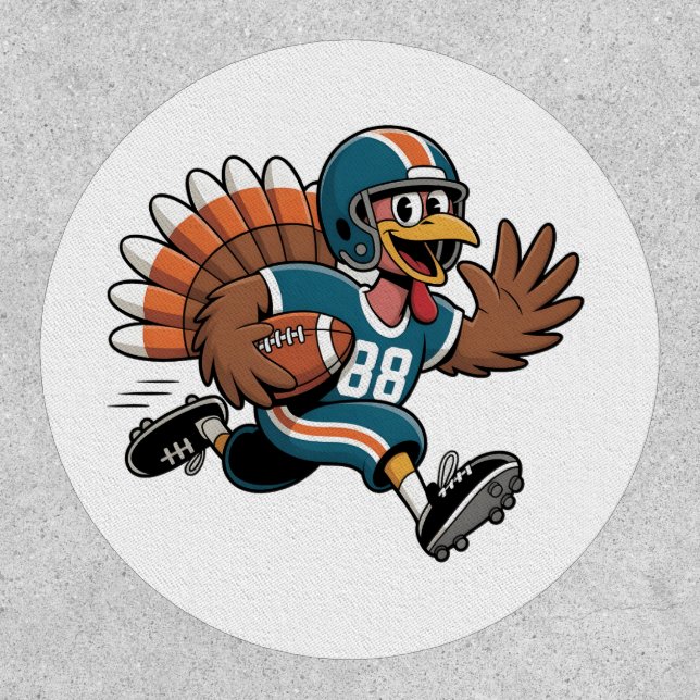 Thanksgiving Football Turkey Fantasy Football Patch (Front)