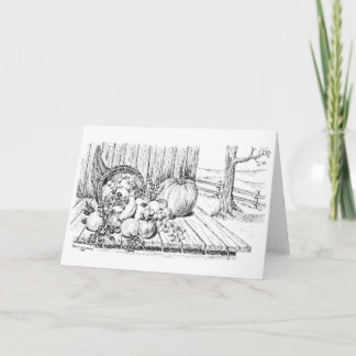 Thanksgiving for a Bountiful Harvest Holiday Card