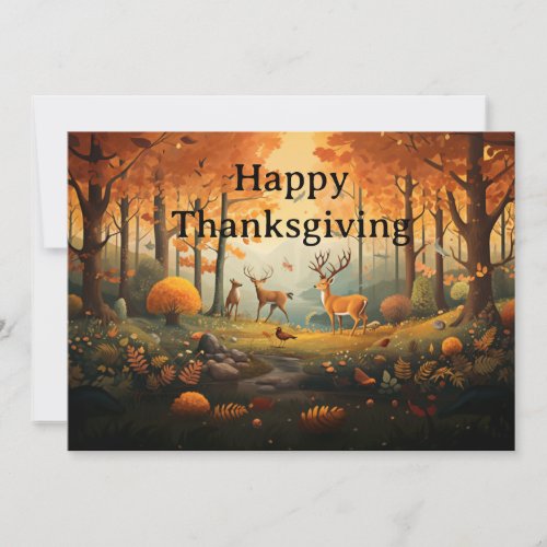 Thanksgiving for Kids 29 Holiday Card