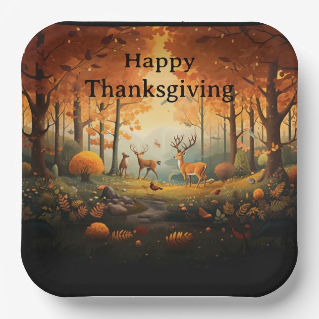 Thanksgiving for Kids 29 Paper Plates (Front)