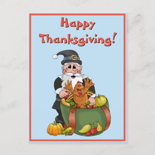 Thanksgiving For Kids Holiday Postcard