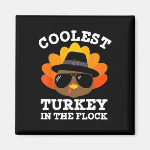 Thanksgiving for Men Boys Toddler Kids Coolest Tu Magnet