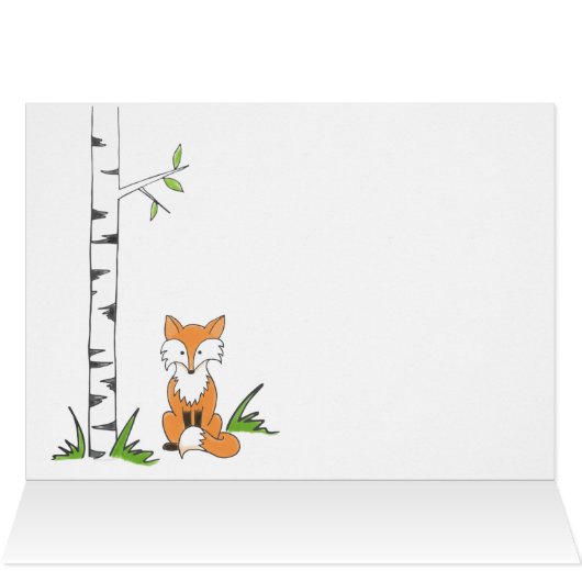 Thanksgiving for Partner Scrapbook-y Woods Foxes (Inside Horizontal (Top))