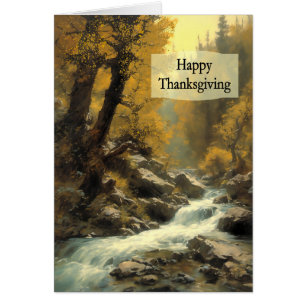 Thanksgiving Forest and Stream Cards