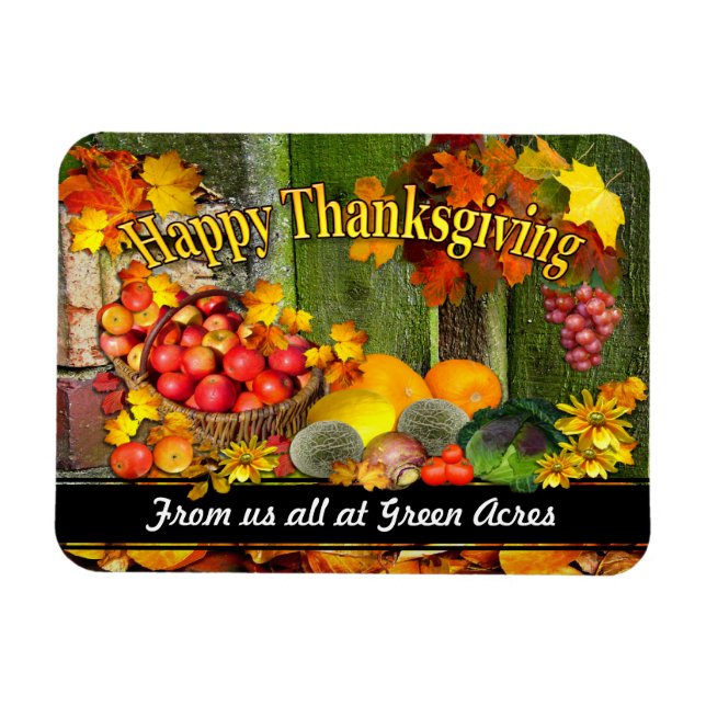 Thanksgiving  ~ Fridge Magnet (Horizontal)