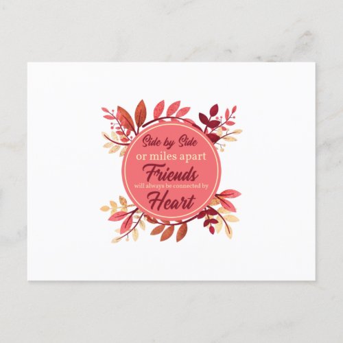 Thanksgiving Friend Friendship Fall Outfit Women Postcard