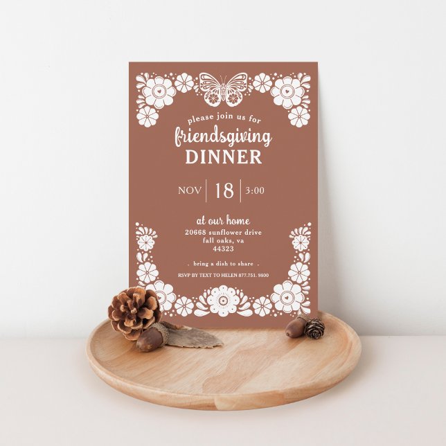 Thanksgiving Friendsgiving Dinner Party Invitation (Creator Uploaded)