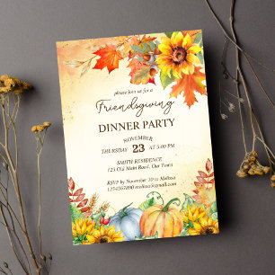 Thanksgiving friendsgiving dinner party template