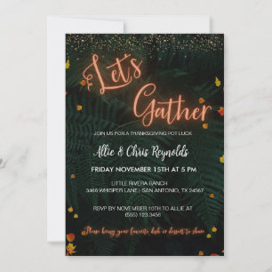 Thanksgiving Friendsgiving Editable Invitation