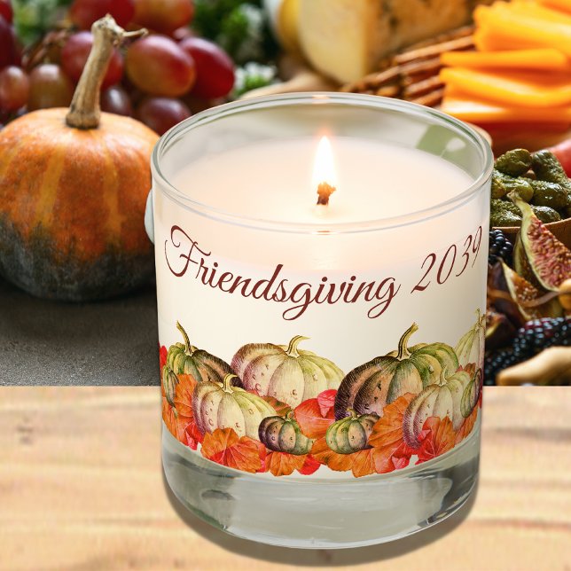 Thanksgiving/ Friendsgiving  Fall colors Pumpkins  Scented Candle (Creator Uploaded)
