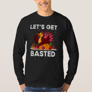 Thanksgiving Friendsgiving  Fall Humour Basted T-Shirt