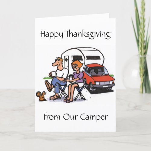 THANKSGIVING from OUR CAMPER Holiday Card
