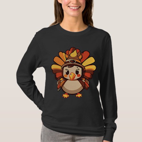 Thanksgiving Front And Back Turkey Gravy Cute Turk T_Shirt