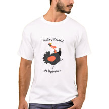 Thanksgiving Fun Cartoon Turkey Custom Text Vegan