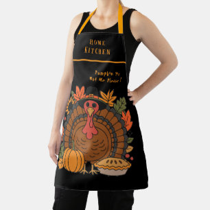Thanksgiving, Funny Turkey Chef, Gobble, Modern  Apron