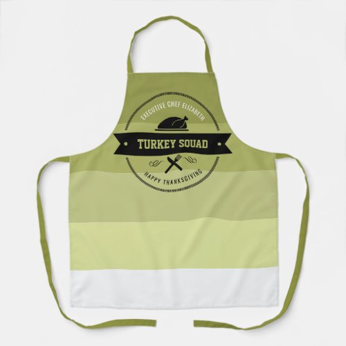 Thanksgiving Funny Turkey Personalized Apron