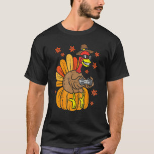 Thanksgiving Game Controller Thanksgiving  Boys Ga T-Shirt