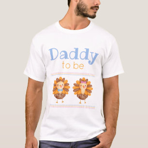 Thanksgiving Gender Reveal Turkey Daddy T-Shirt