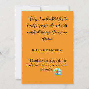THANKSGIVING GIFT CARD
