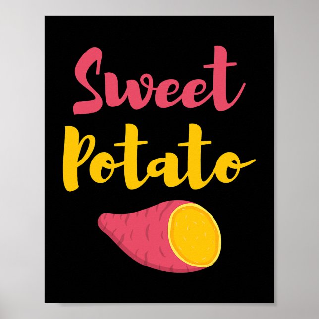Thanksgiving Gift for Food Lover Sweet Potato Than Poster (Front)