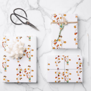 Thanksgiving Gift Wrappers Wrapping Paper Sheets