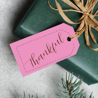 Thanksgiving Gifts Custom Name Minimalist Gift Tags