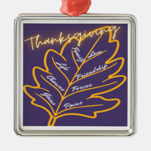 Thanksgiving Gifts Metal Ornament