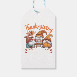 Thanksgiving Gnome Fall Leopard Turkey Essential T Gift Tags