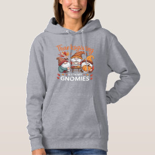 Thanksgiving Gnome Fall Leopard Turkey Essential T Hoodie